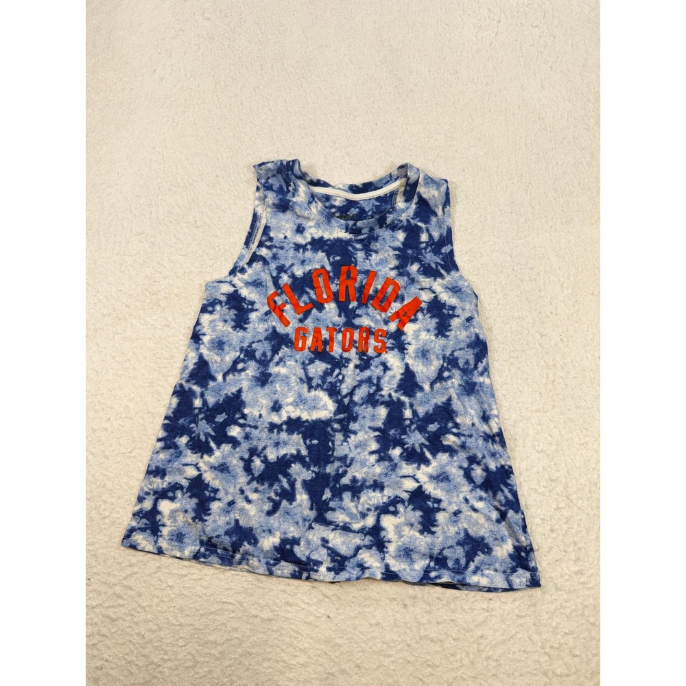 Champion Florida Gators Tie Dye Tank Top Blue White Orange Small NCAA UF Shirt